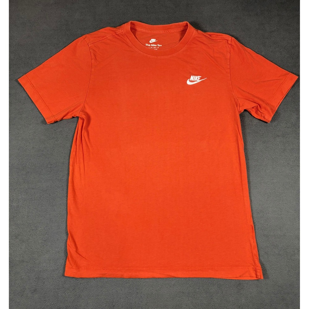 Nike T-Shirt Mens XS Orange Short Sleeve Logo Casual